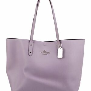 $398 AUTHENTIC COACH LEATHER TOWN TOTE DUSTY LAVENDER LILAC BAG F72673 BRAND NEW
